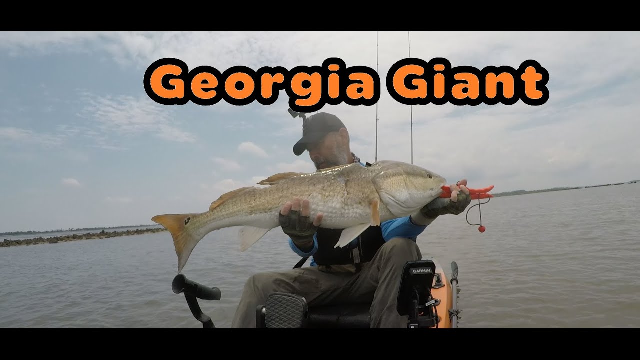 Giant Kayak Redfish in Savannah, Georgia(new PB)