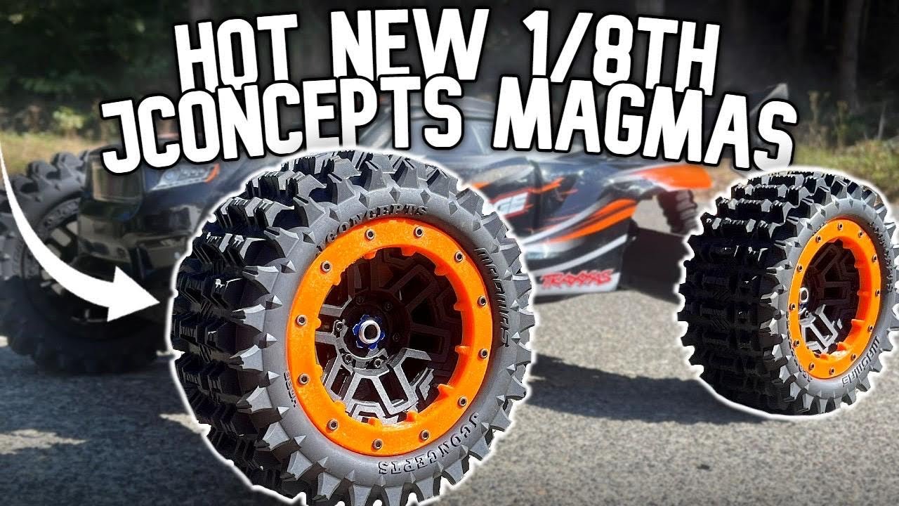 JCONCEPTS 1/8th MAGMA & CHOPPER BEADLOCKS Traxxas Sledge ARRMA #Jconcepts #traxxassledgebeadlocks