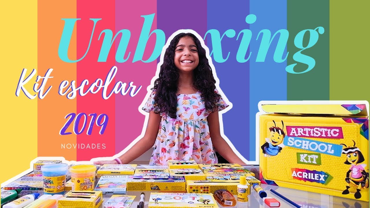 Material escolar 2019 | Unboxing kit artÍstico ACRILEX