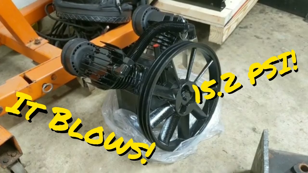 Обзор двухцилиндрового воздушного компрессора Harbor Freight 5 л.с. 145 фунтов на кв. дюйм. Я обн...