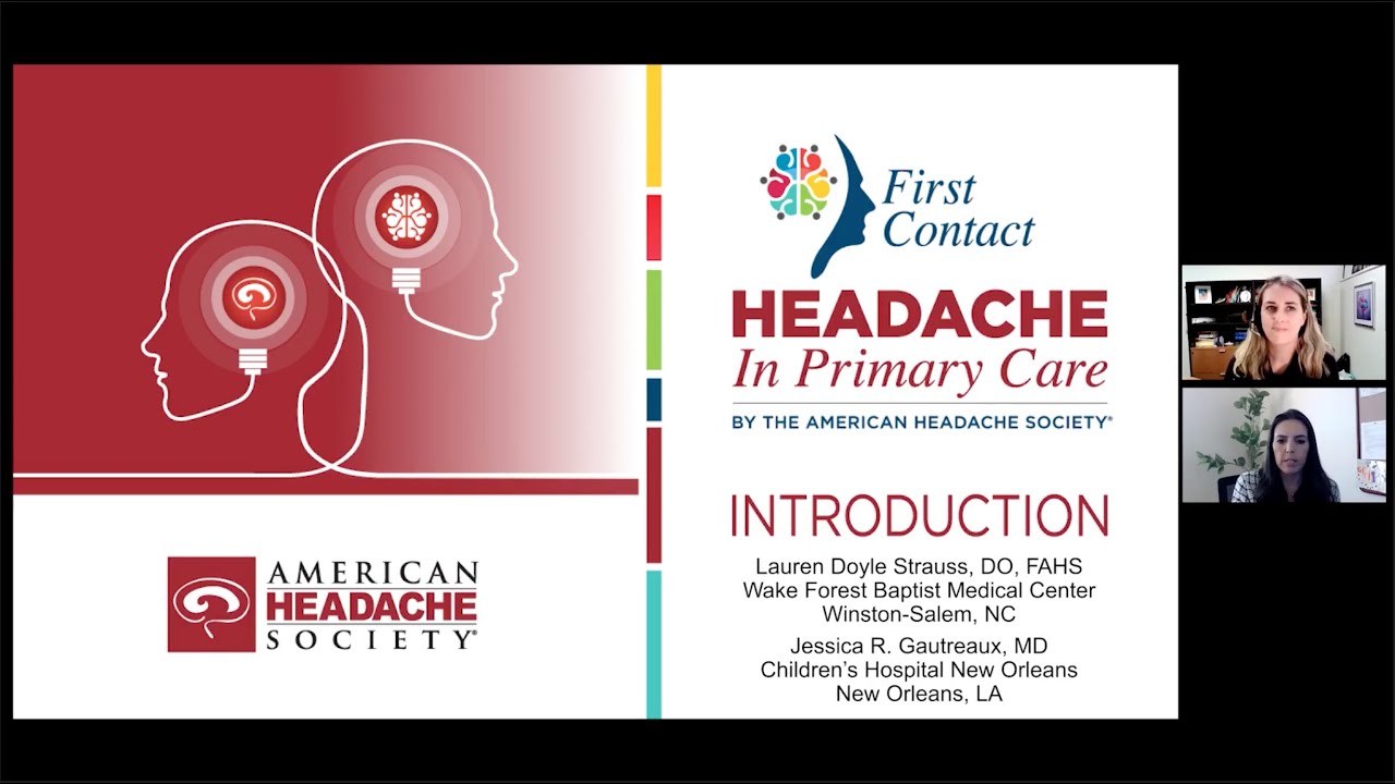 AHS First Contact - Migraine in Pediatrics Webinar