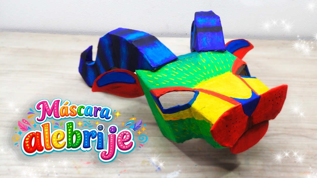 Así creé una máscara de alebrije paso a paso