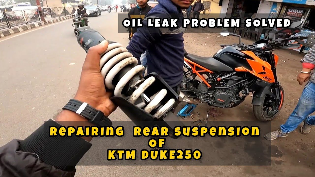 Ktm Duke250 Rear suspension repairing pprocess