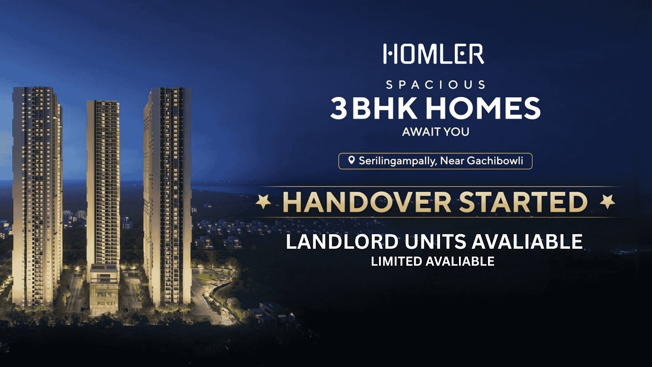 Candeur Crescent ||50 Floors, 80% Corner Flats & Green Views || Gachibowli | Ready to Move | Homler