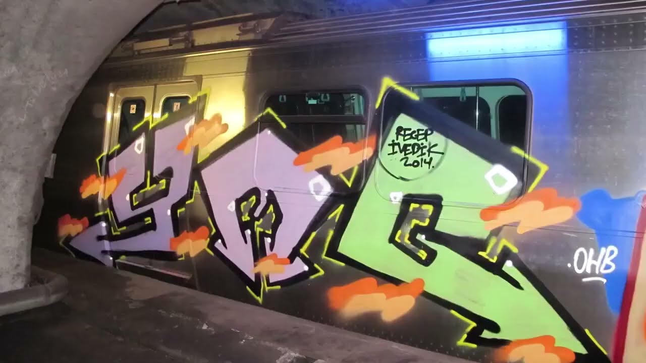 ISTANBOYS graffiti on Europian and Asian trains and subway 2021