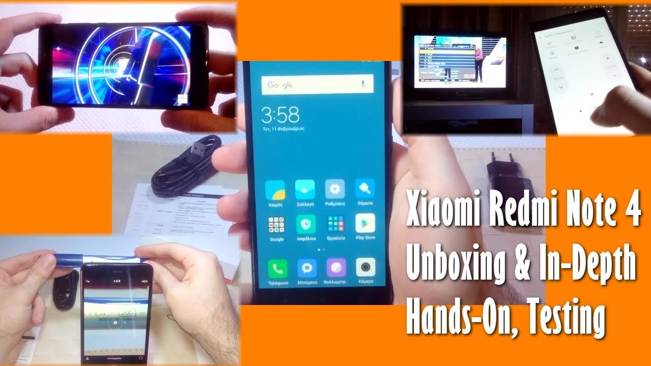 Xiaomi Redmi Note 4 Global Edition Unboxing & Testing / Use of Camera, Video, IR