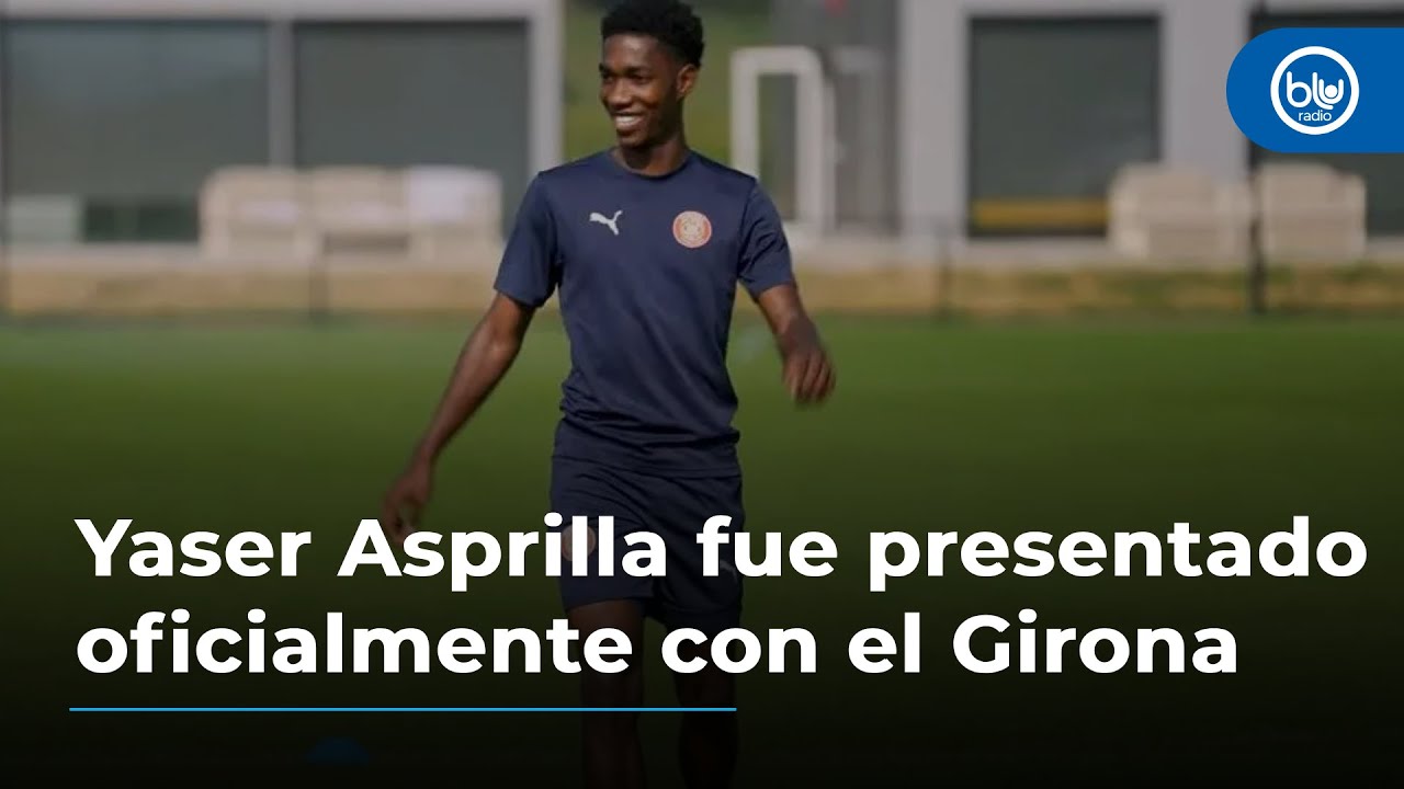 Yaser Asprilla fue presentado oficialmente con el Girona