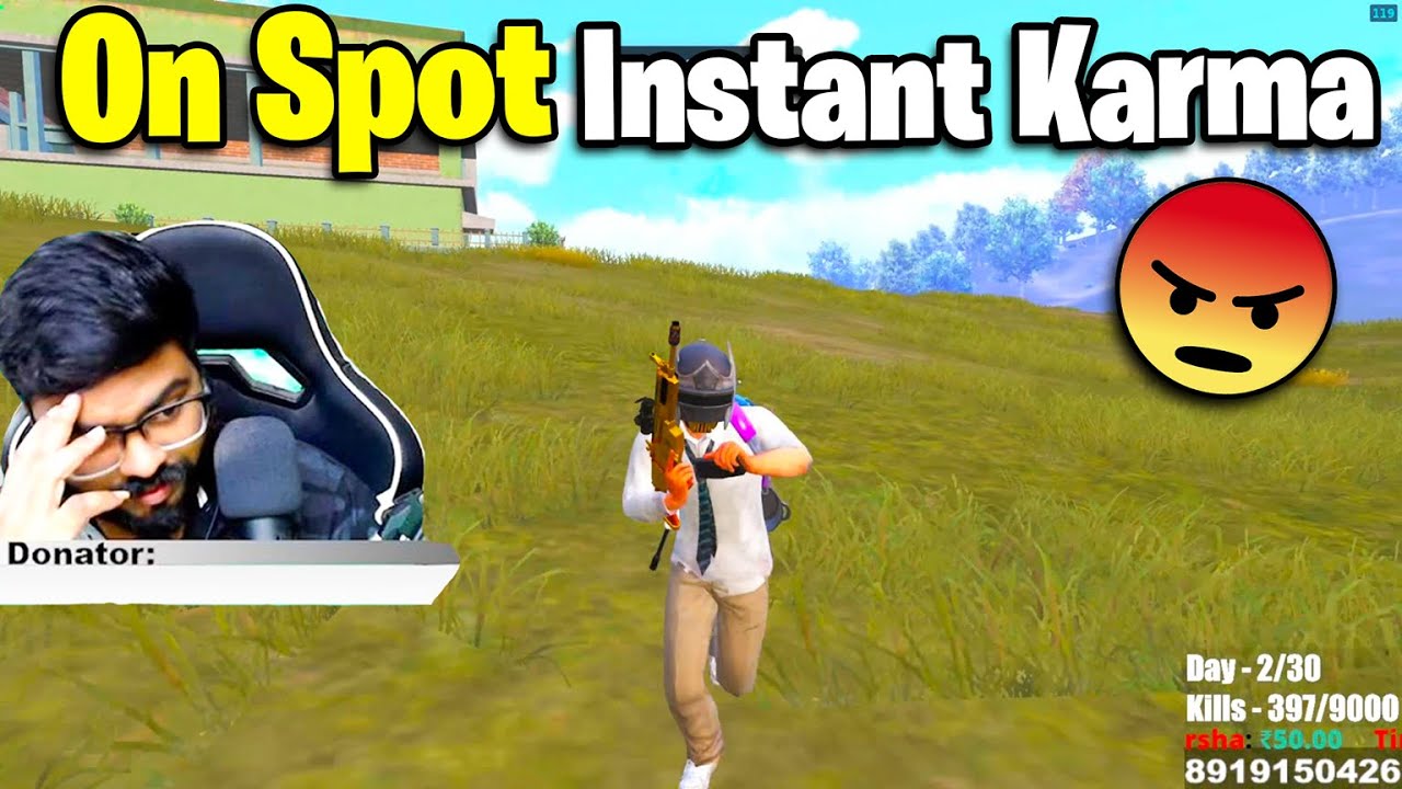 On Spot Instant Karma🤣 To Camper In BGMI