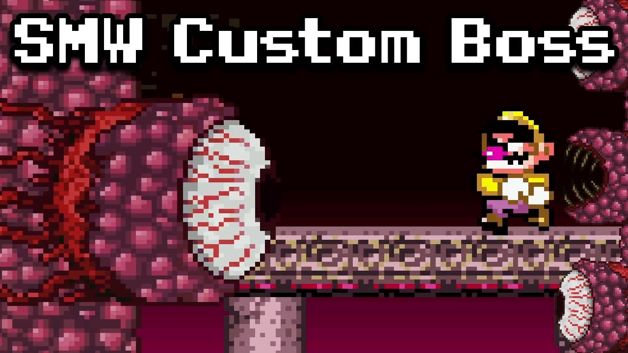 SMW Custom Boss - Wall of Flesh (from Terraria)