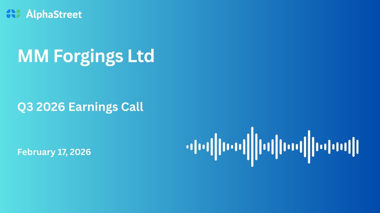 MM Forgings Ltd Q3 FY2025-26 Earnings Conference Call
