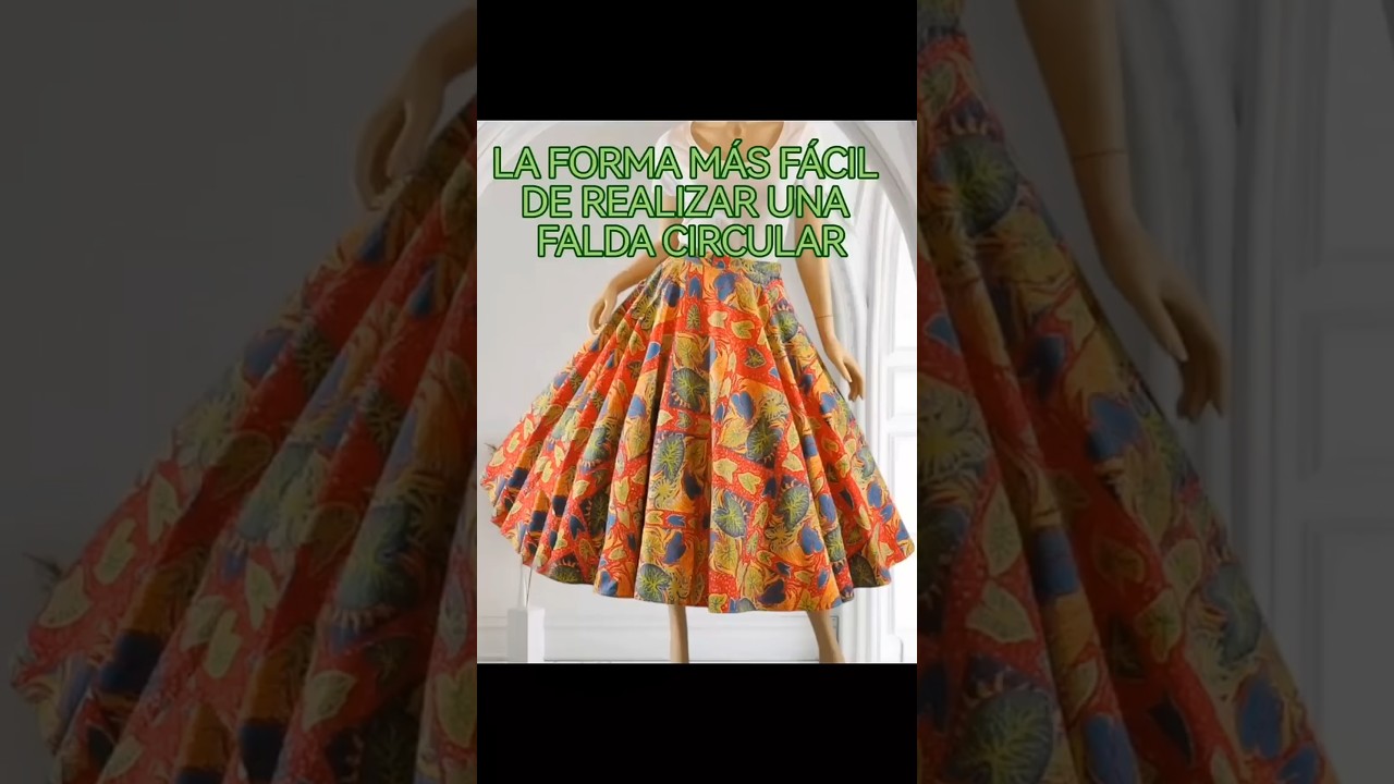 LA FORMA M&Aacute;S F&Aacute;CIL DE REALIZAR UNA FALDA CIRCULAR #dise&ntilde;adora #moda #style #tutorialesdecortura