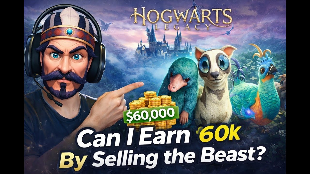 Can i Earn 60k By Selling the Beast in #hogwartslegacy  EP26🔥 #ravanislive