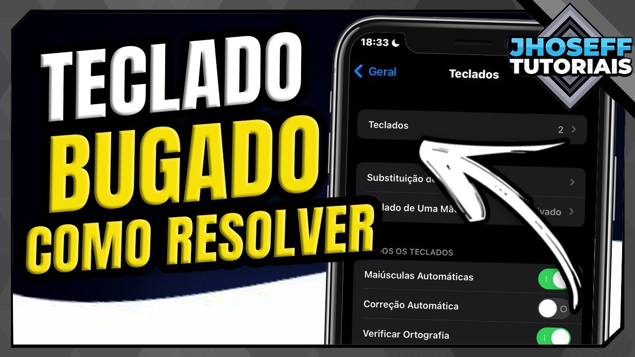 Como RESOLVER TECLADO BUGADO no IPHONE!!