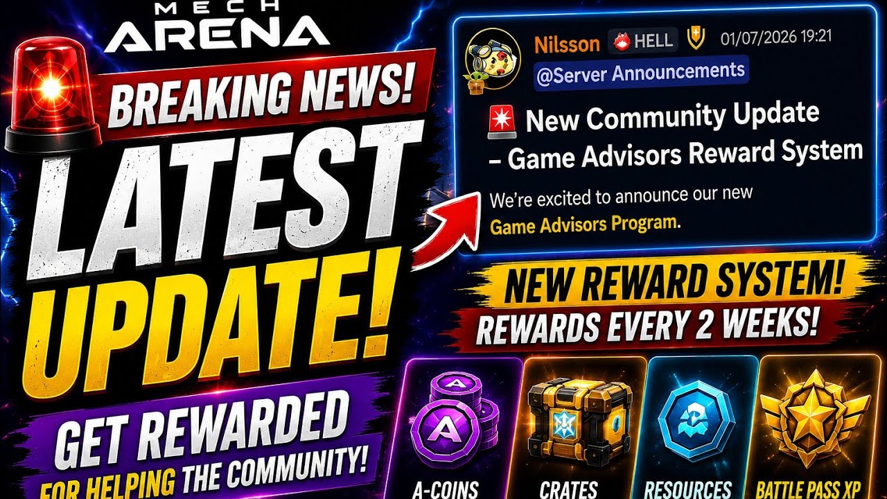🚨 Mech Arena Latest Updates | Everything Happening Right Now! (Game Advisors reward system & More)