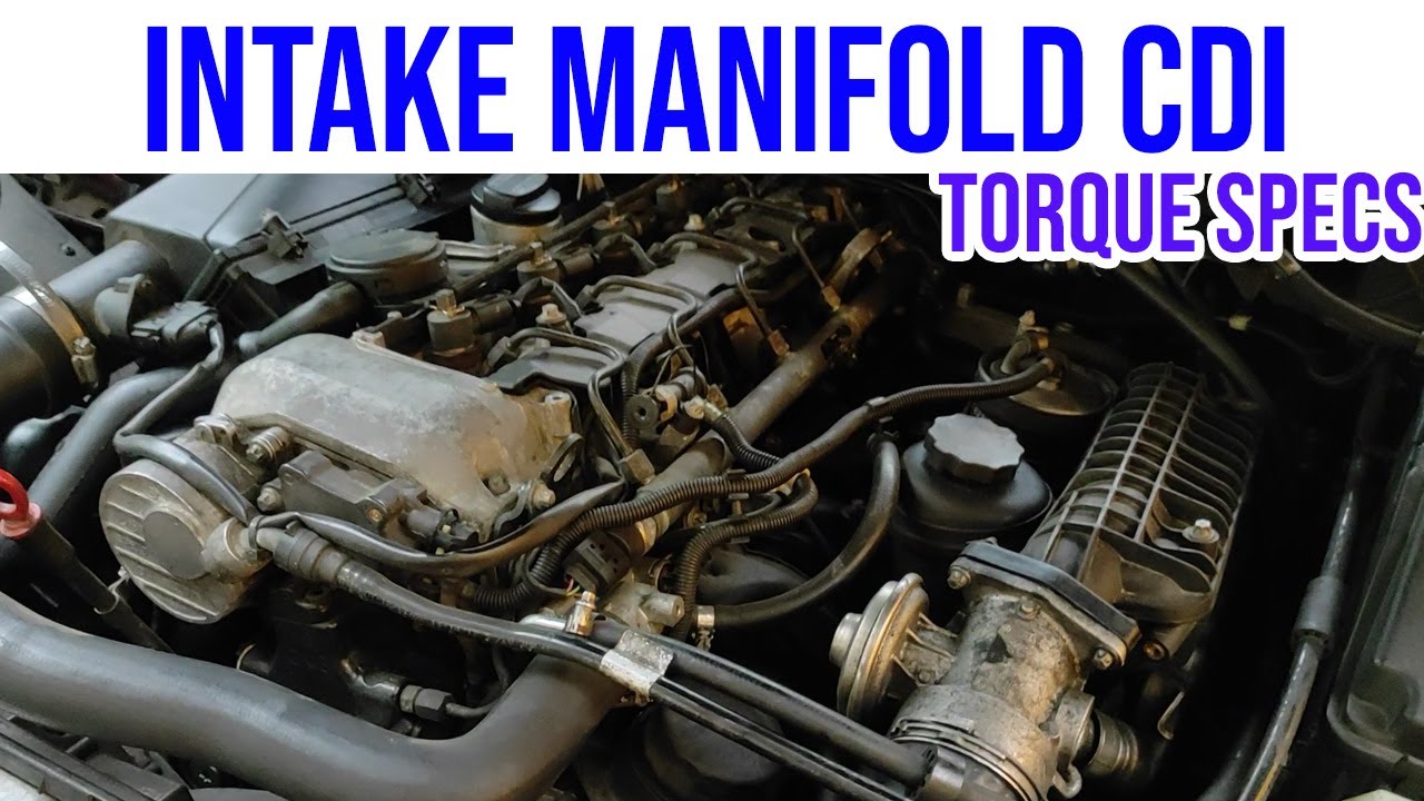 270 CDI Intake Manifold Removal Easy Method - No Need To Remove Fuel Rail OM612 ML W163