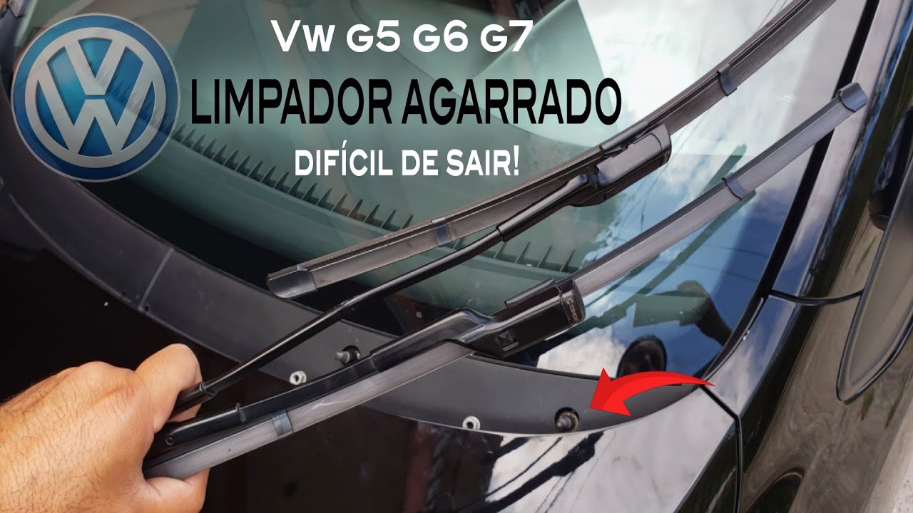Como retirar o LIMPADOR DE PARABRISA da Vw G5 G6 Fox Spacefox Gol Voyage Polo Jetta Golf #stagecar