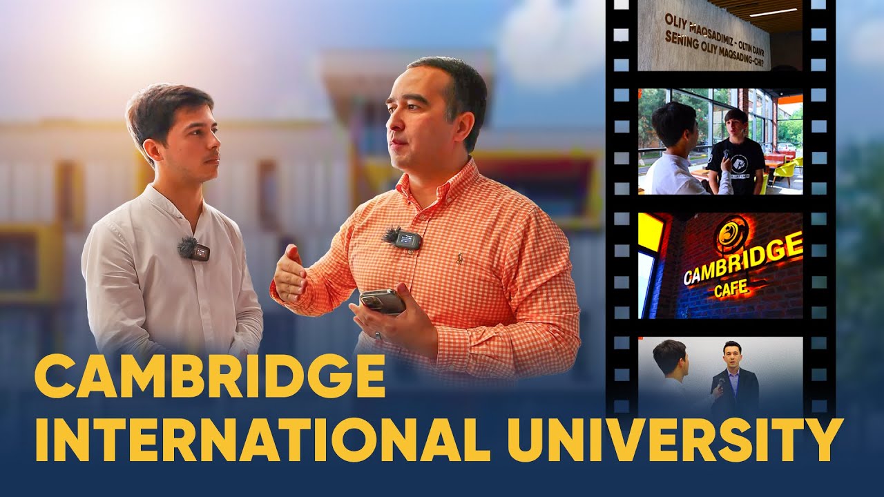 Cambridge International University ga tashrif - Entrance, Cafe, Admission, Students, IELTS Results 1