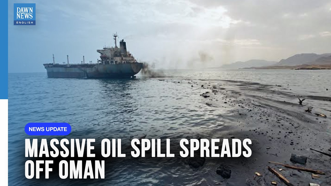 Oil Spill Off Oman From Tanker Under Sanctions Against Russia Spreads Over Huge Area