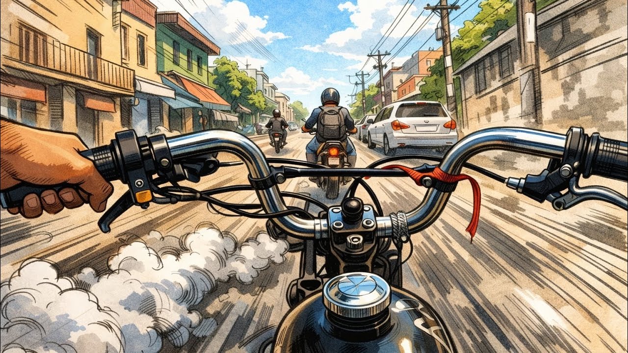 🔥 ACELERANDO MINHA MOTORIZADA 80CC NA RUA – OLHA O RONCO!