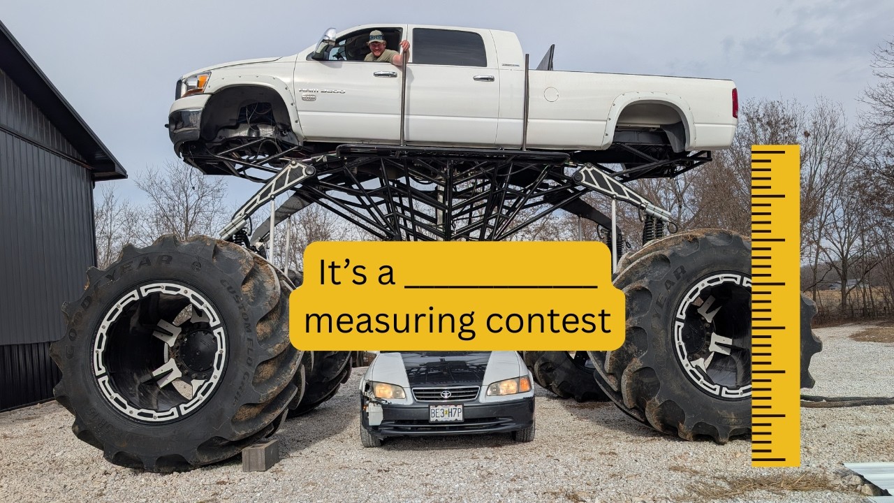 3 Feet isn't enough ground clearance?! Measuring other trucks vs World's Largest Monstrosity