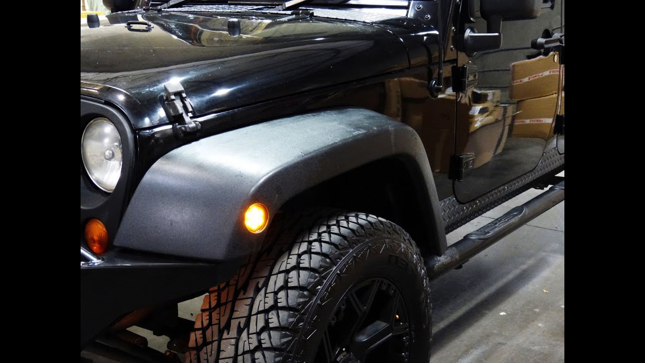 How to install LED Side Marker Lights For 2007-2015 Jeep Wrangler JK