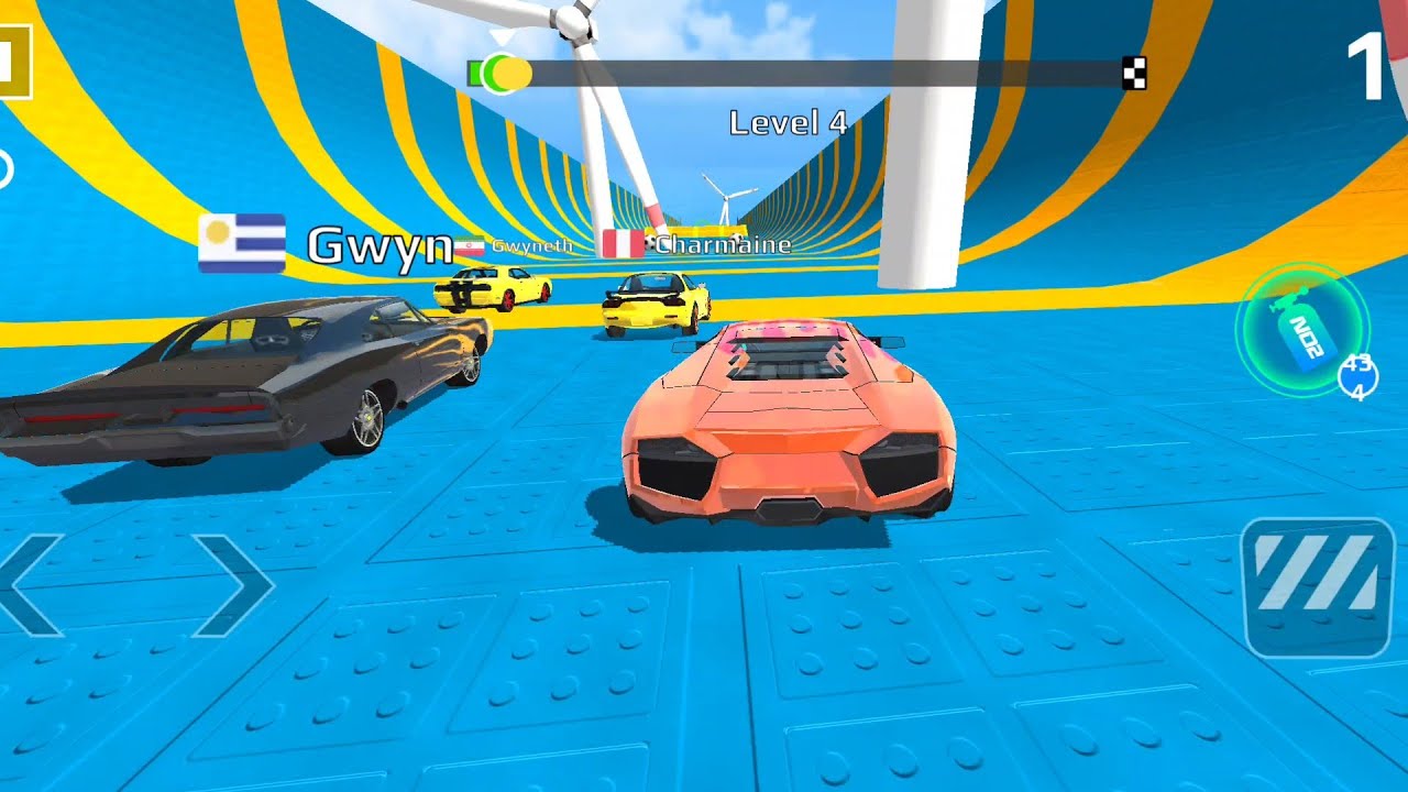 GT Car Stunt Master Career Impossible Sky Ramp Sky Truck Level 1-5