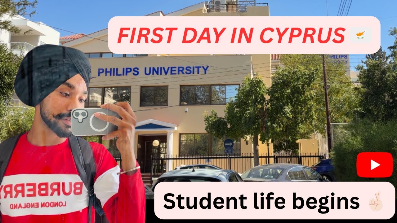 Student Life in Cyprus Begins! 🇨🇾 Exploring Nicosia & Philips University. Cyprus me mera pehla din. 