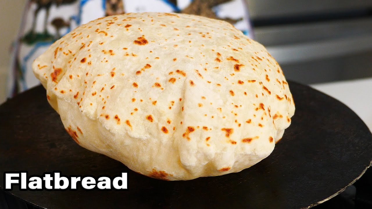 3-Ingredient Flatbread Recipe | Easy Flatbread Recipe (No Yeast)