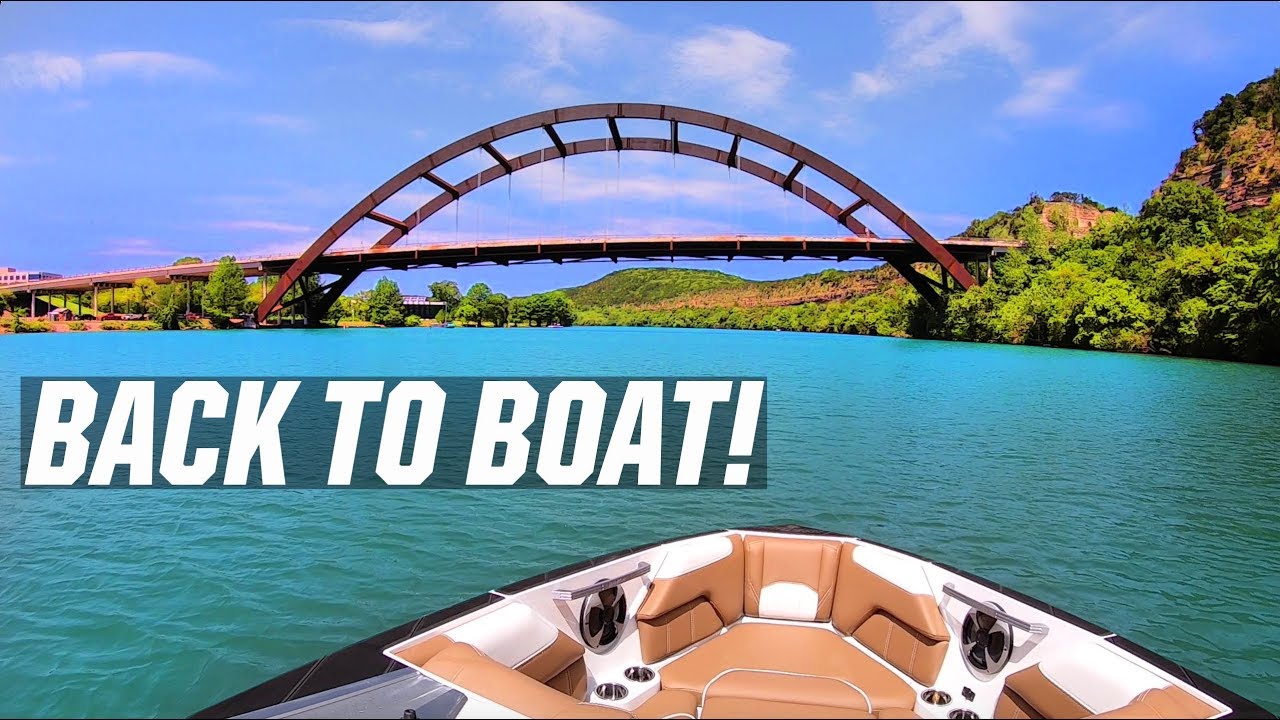BACK TO BOAT - WAKEBOARDING - LAKE AUSTIN - BOATING - WATERSPORTS - WAKEBOARD