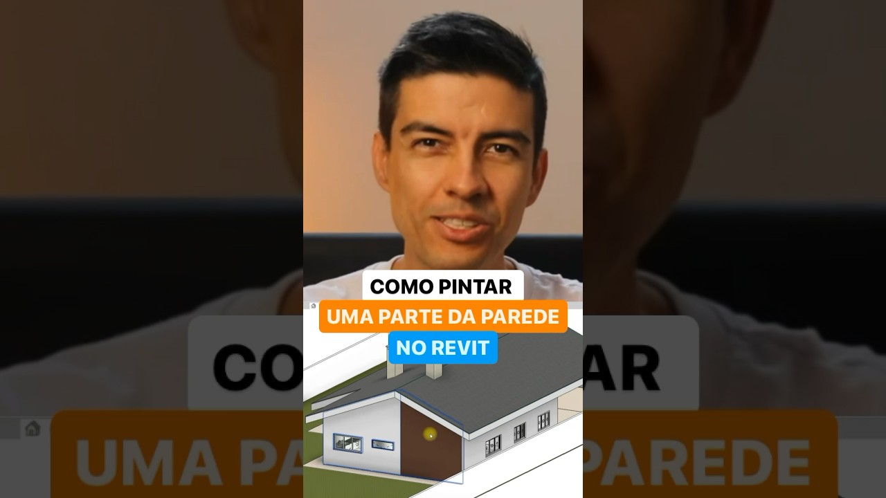 Como Pintar só uma parte da parede no Revit #bim #revit #cursoderevit #arquitetura #engenhariacivil