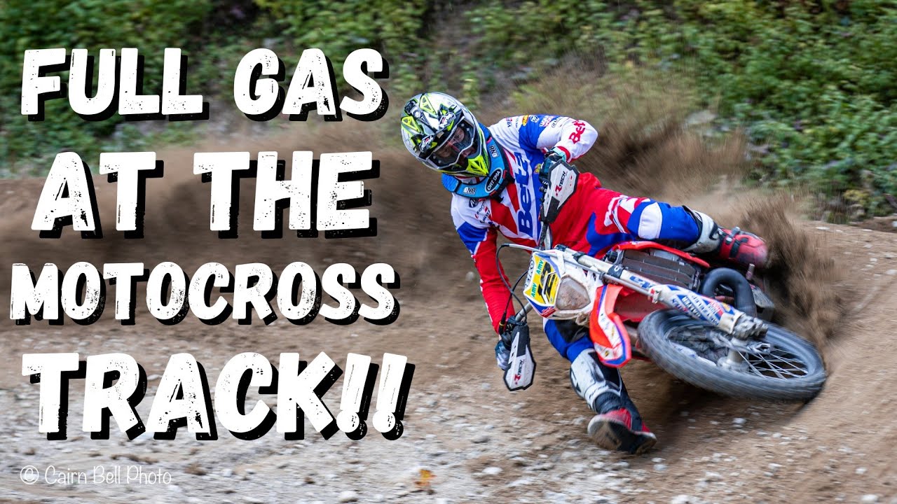 FULL GAS AT THE MOTOCROSS TRACK! THIS TRACK IS SICK!...