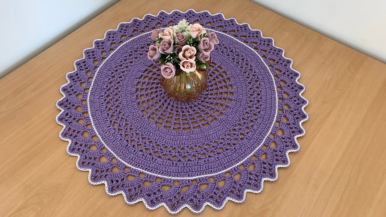 💜 Vídeo aula Centro de mesa em crochê Caribe . Fácil, rápido , econômico e maravilhoso 💜