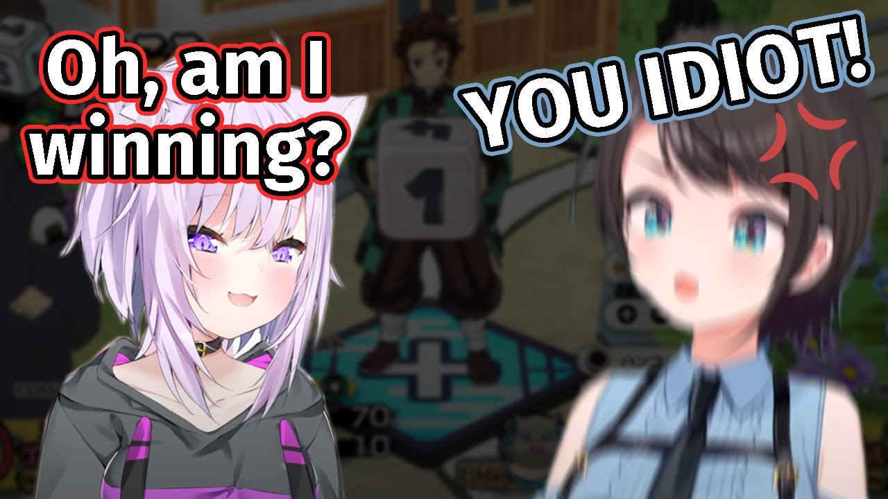 Okayu Is Too Good at the Demon Slayer Board Game [Hololive JP] [ENG SUB]