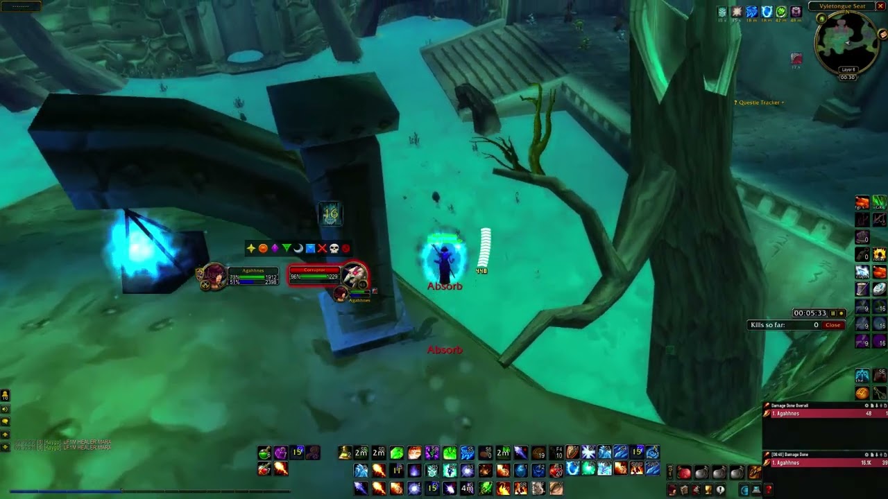 WoW Fresh Classic Mage Solo Maraudon: 1 Pull Boost at Level 55 for 100k XP/hr & 200g/hr!