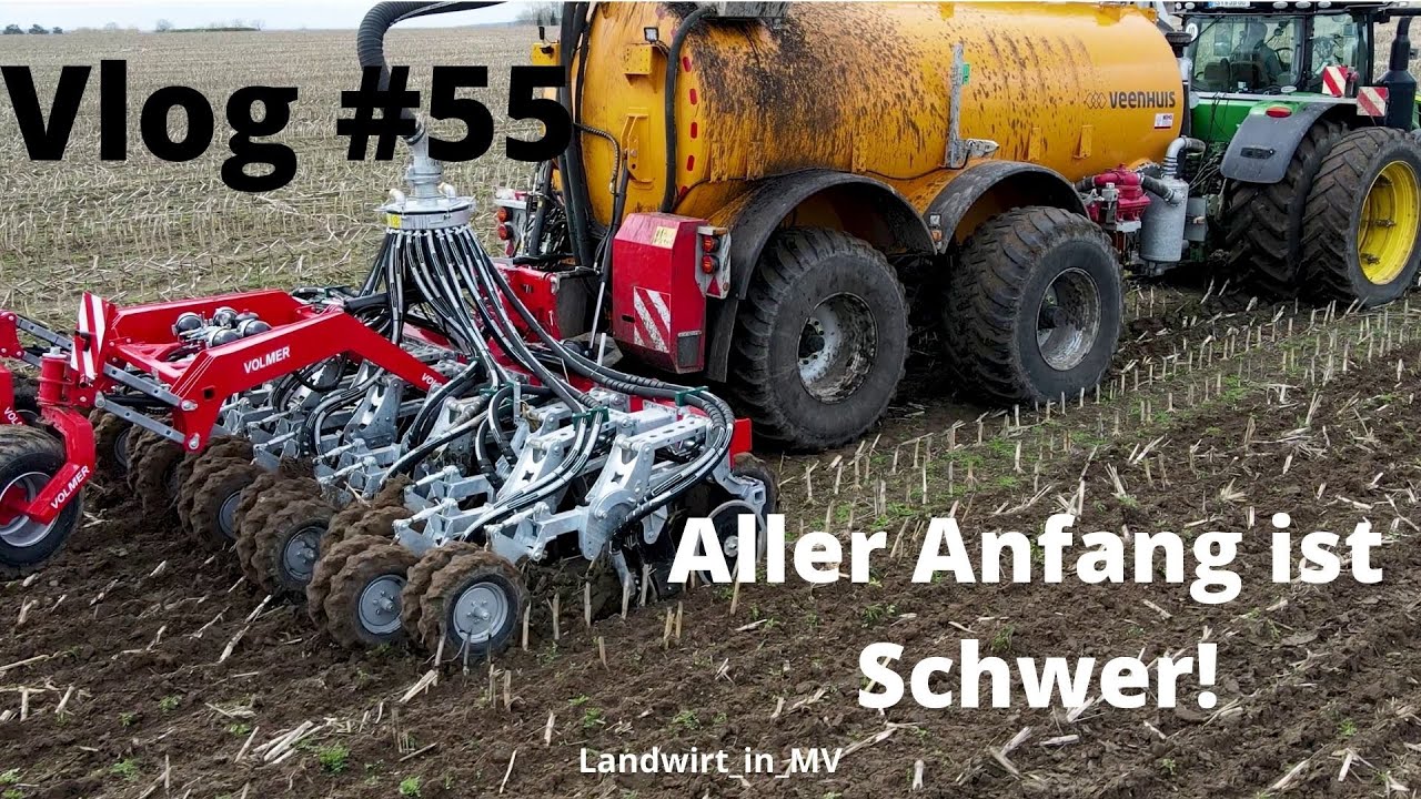 Vlog #55 Ersteinsatz mit unserem neuen Volmer Culex Strip-Till Gerät