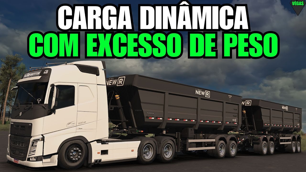 ETS2 1.58 open beta - excesso de peso com a nova física - será que dá certo?