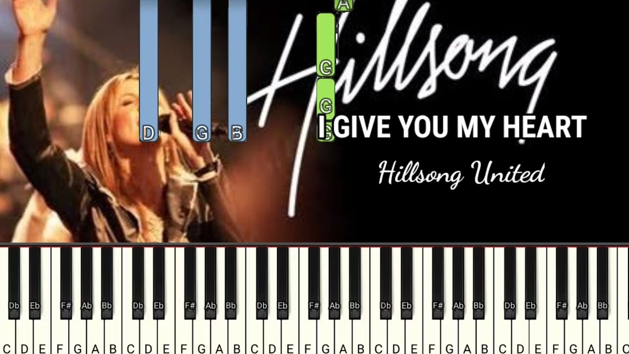 I GIVE YOU MY HEART - HILLSONG UNITED ( SYNTHESIA ) PIANO TUTORIAL
