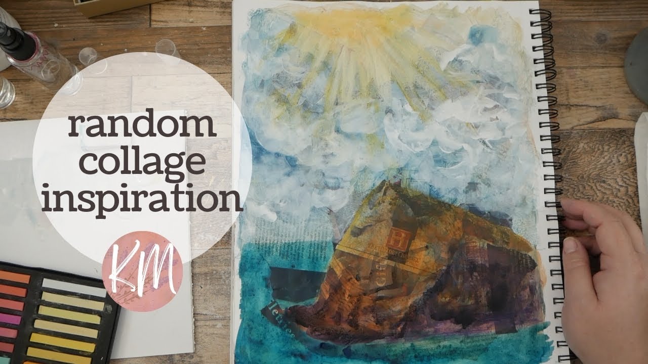 Create Abstract Landscapes from Random Collage Inspiration - Collage Part 2