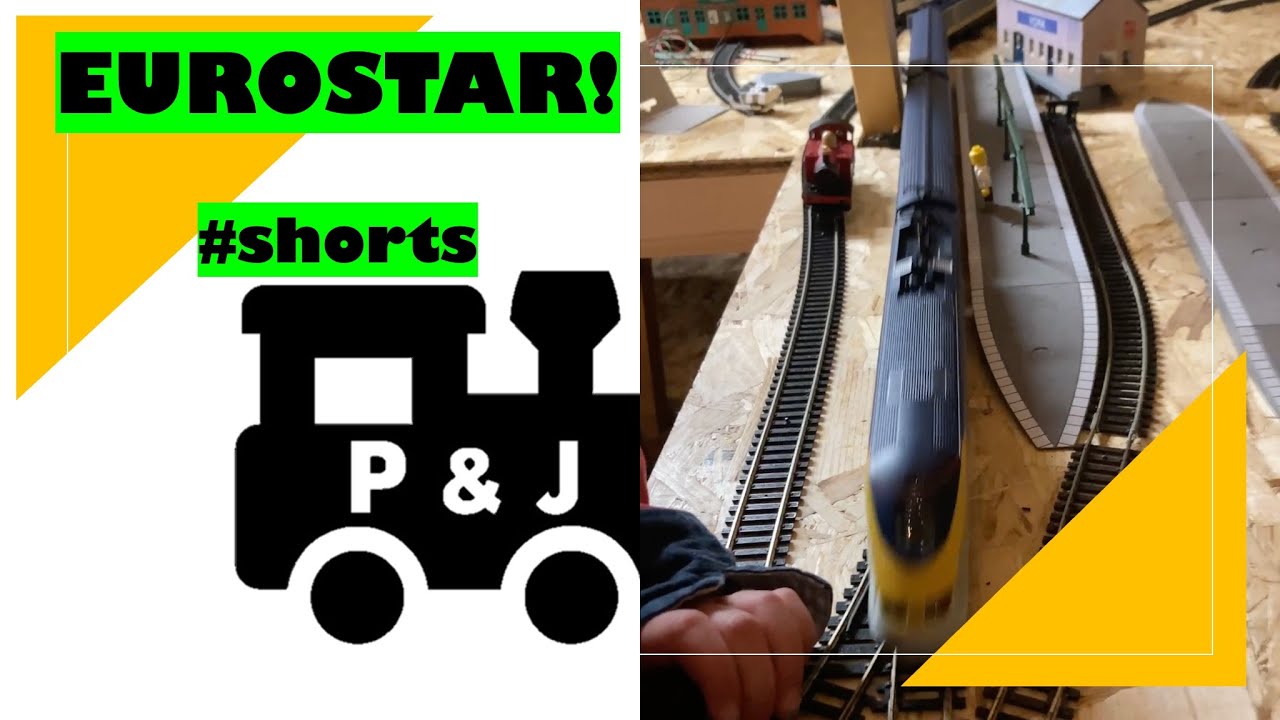 Loft trains! Watch the Eurostar fly around #shorts