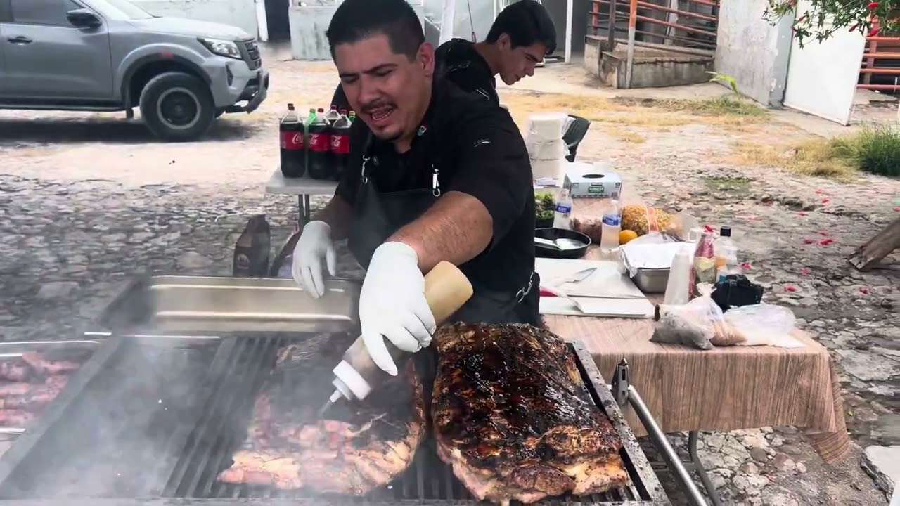 Panceta de cerdo, preparación a la parrilla ￼