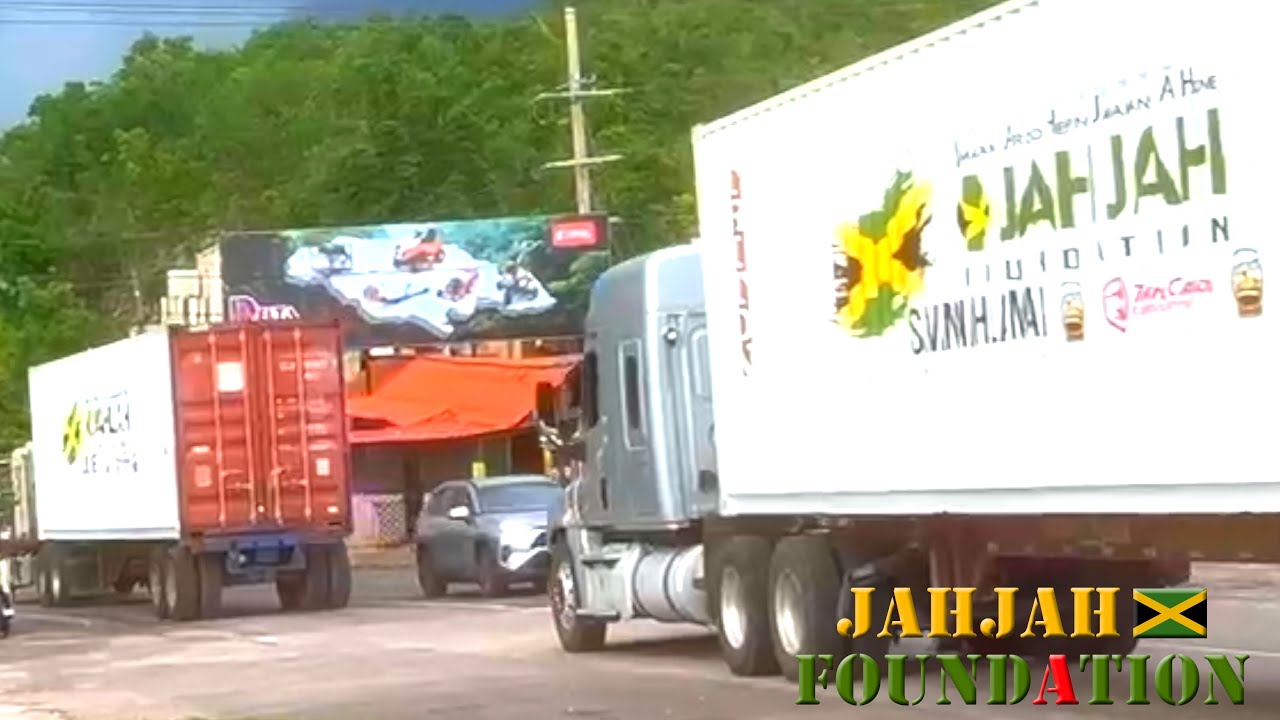 JAHJAH Foundation Trailers Delivering Hurricane Melissa Aid In Jamaica