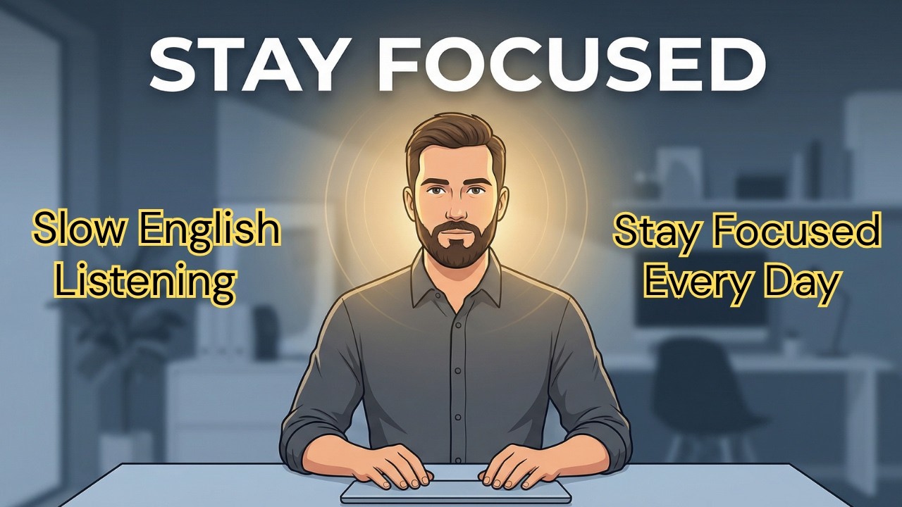 How to Stay Focused Like a Laser | Learn English Through Motivation | English Listening Practice