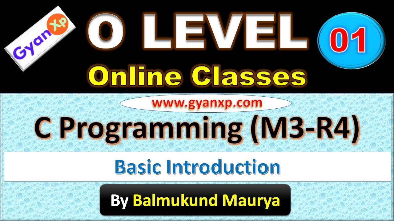 O Level || C Programming M3-R4  (Part 1) || O Level  Online Class || Hindi