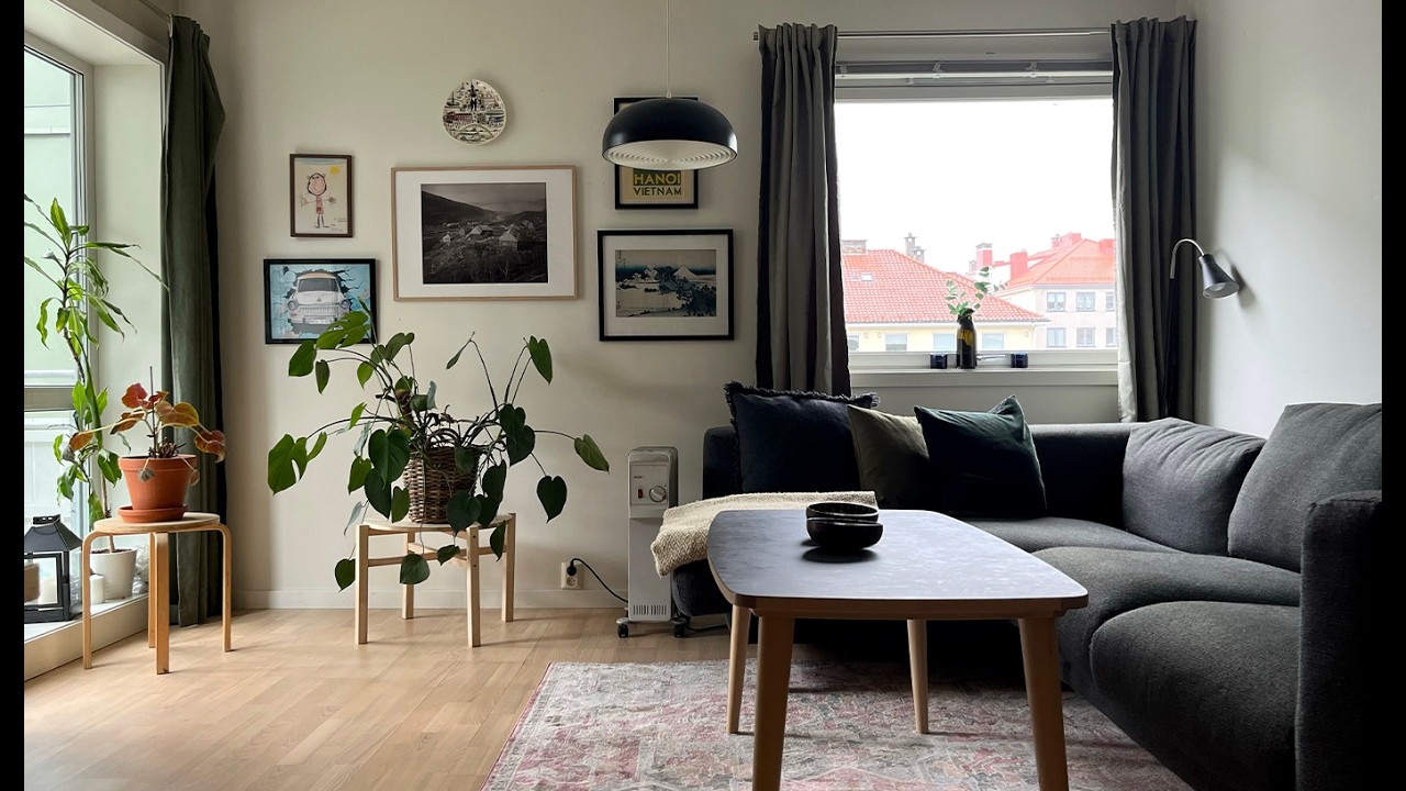 Home tour (small flat) Bergen, Norway