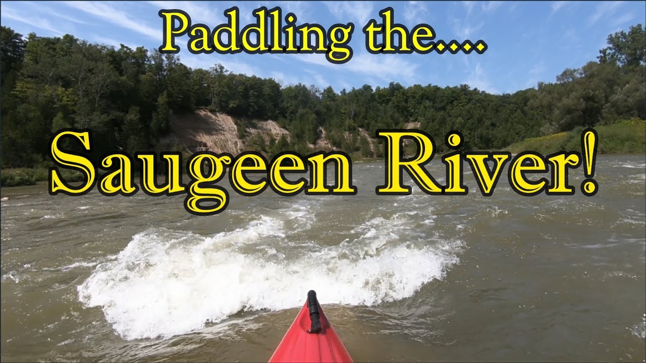 PADDLING DOWN THE SAUGEEN RIVER! GREAT DAY TRIP!!