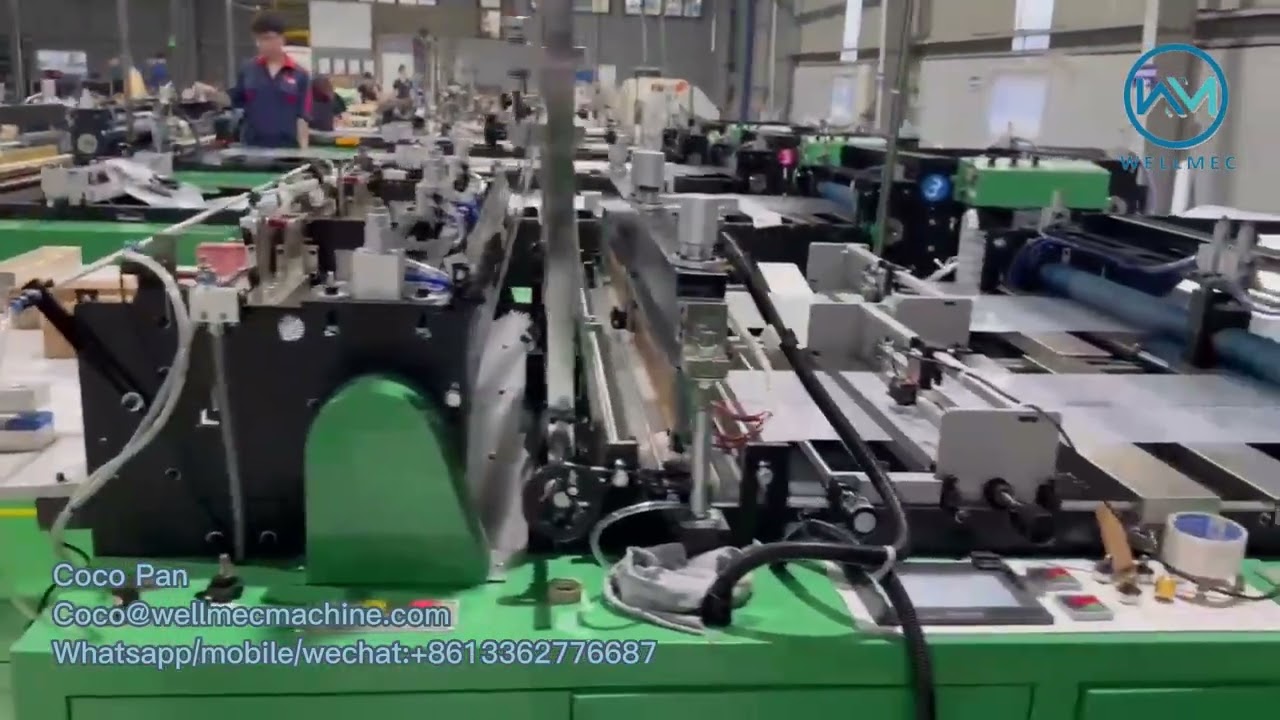 High Speed Fully Automatic Hot Sealing and Cold Cutting HDPE LDPE PP PVC Plastic Bag Making Machine