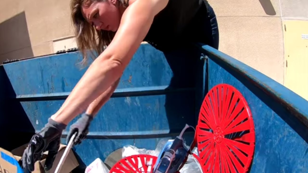 SHE WENT DUMPSTER DIVING AT FOUR BIG STORES