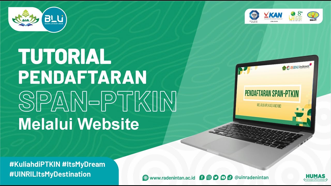 Tutorial Pendaftaran SPAN-PTKIN 2022 bagi Siswa Melalui Website