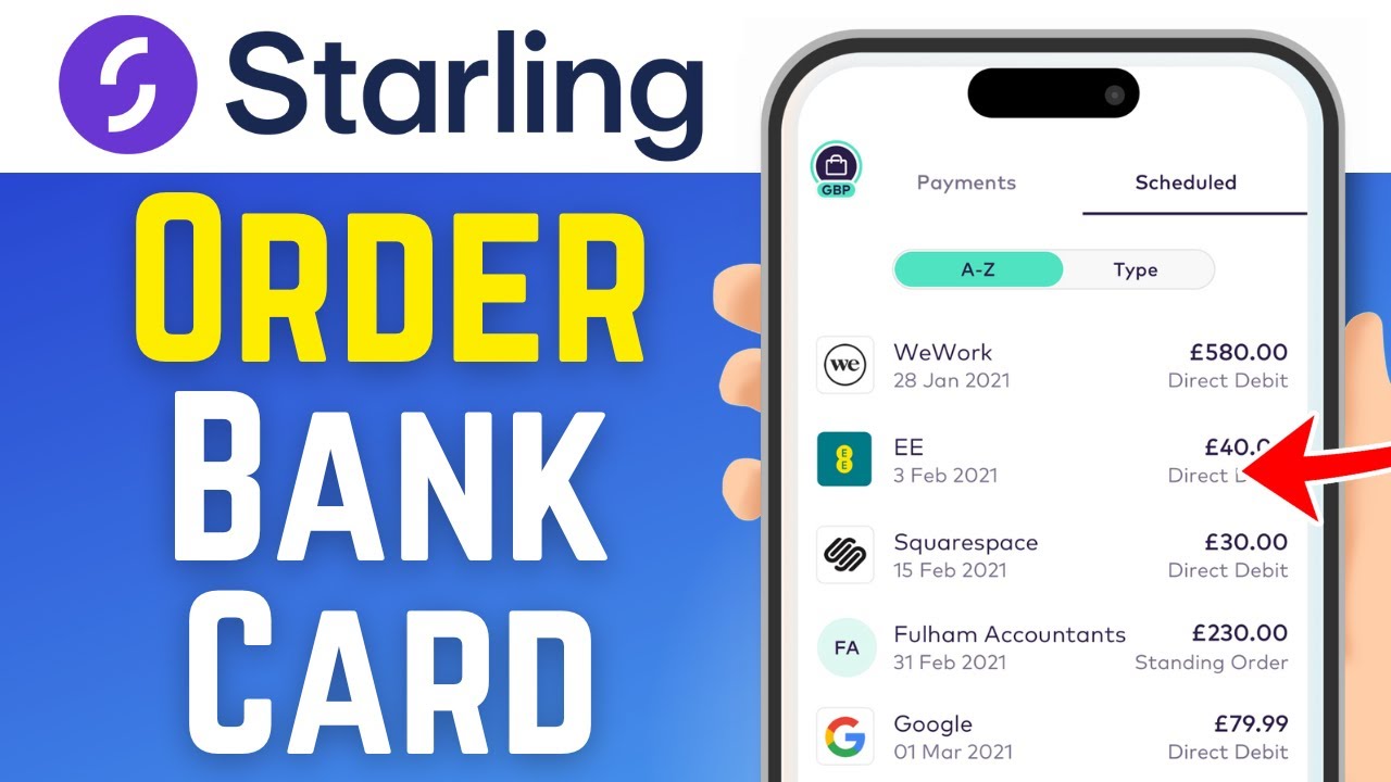 Как заказать новую банковскую карту в Starling Bank