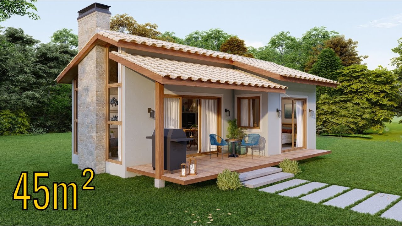Casa Pequena (45m²) – Praticidade e Conforto